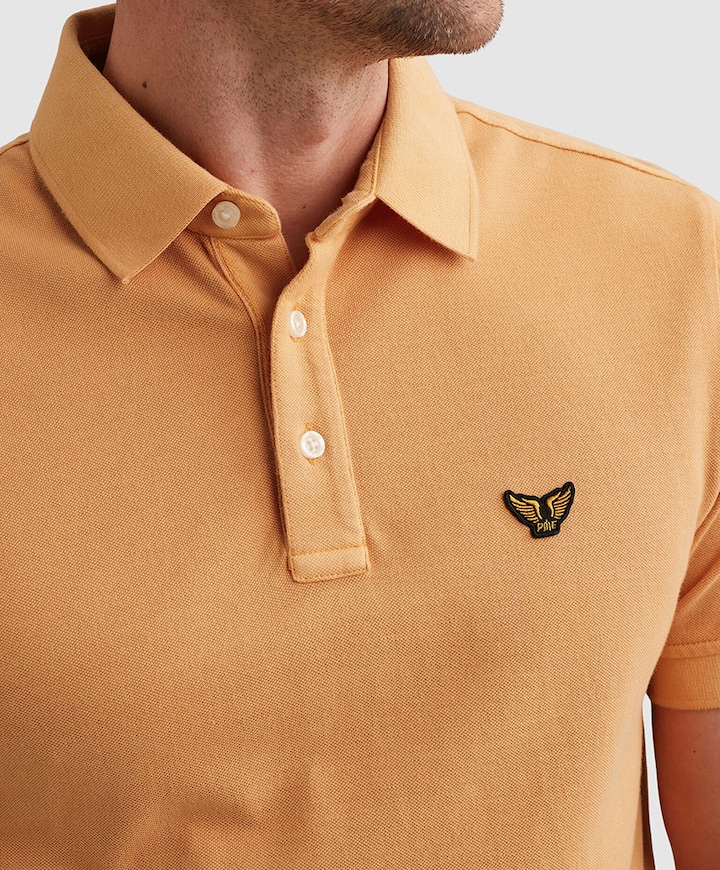 Heren polo oranje