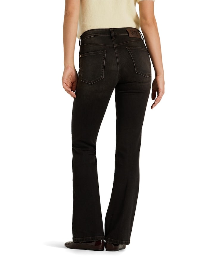 Paris flared dames jeans bruin