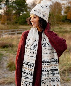 Dames sjaal ecru