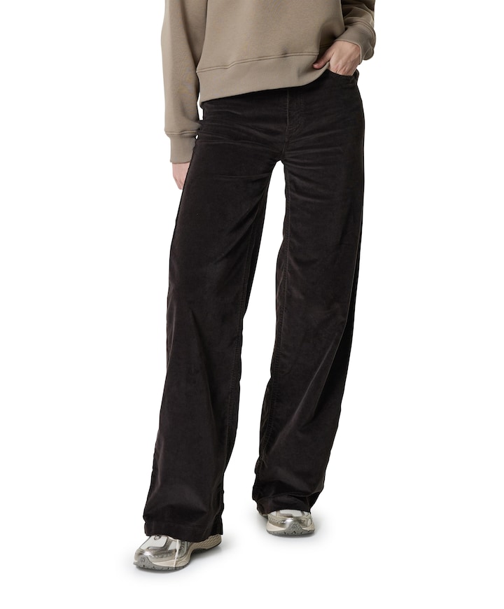 Palazzo Mistral 7765 Micro Cord Soft dames broek bruin