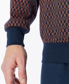 Heren pyjamaset bruin