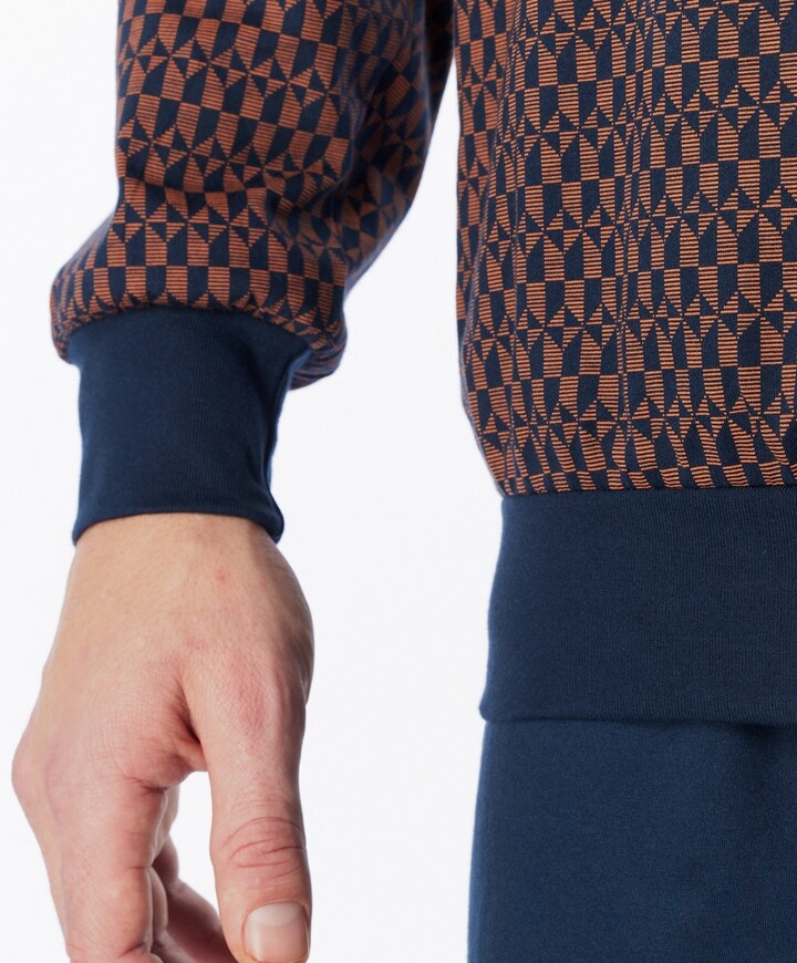 Heren pyjamaset bruin
