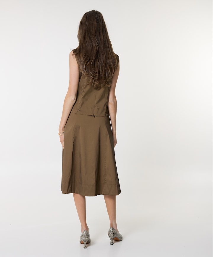Dames rok bruin