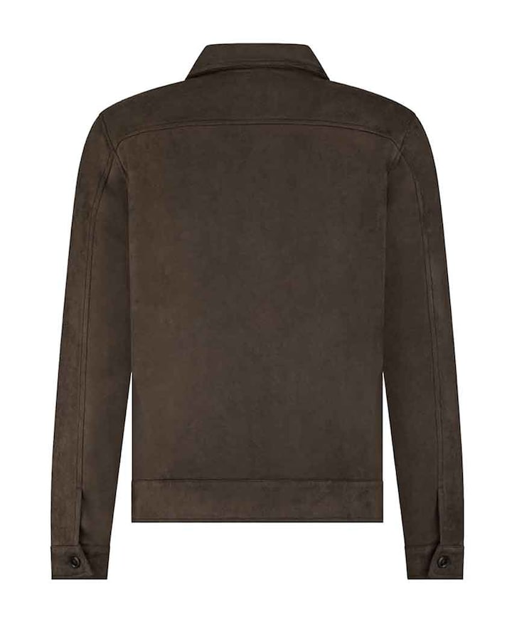 Heren overshirt bruin