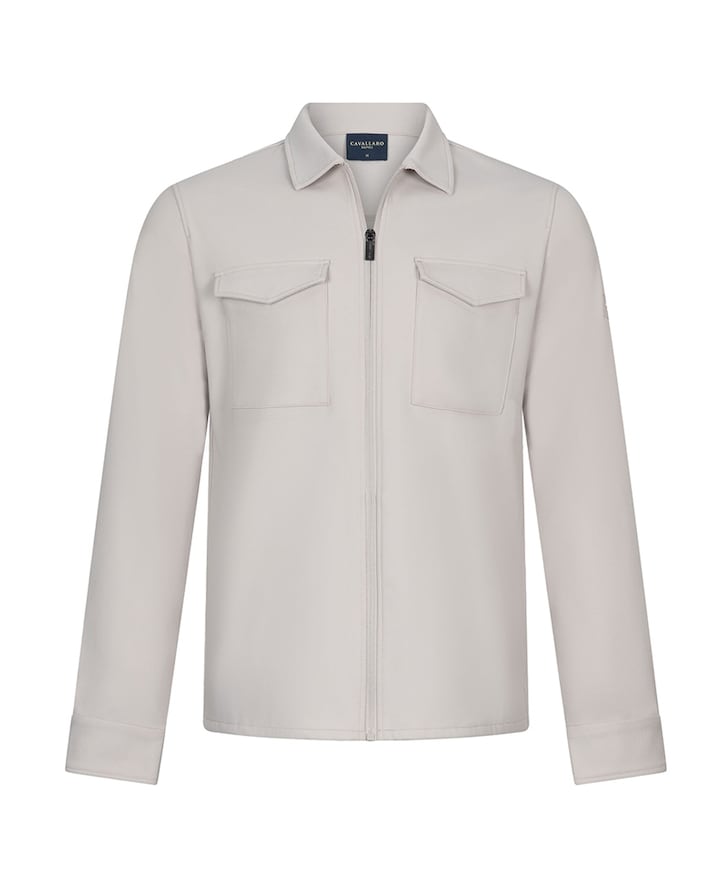 Heren overshirt beige