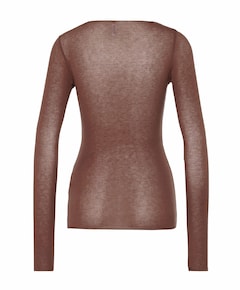 Dames longsleeve bruin