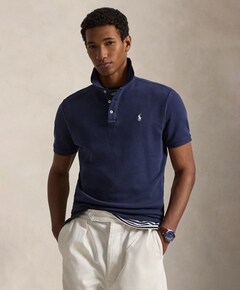 Heren polo blauw
