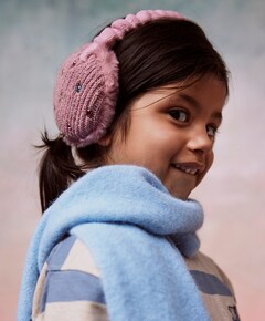 Meisjes oorwarmers roze