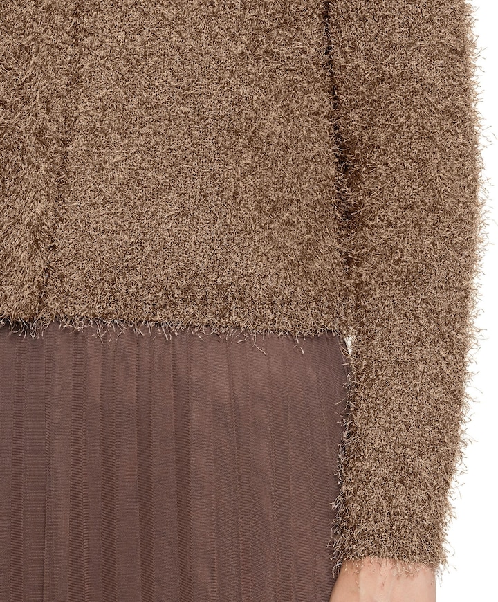 Dames vest bruin