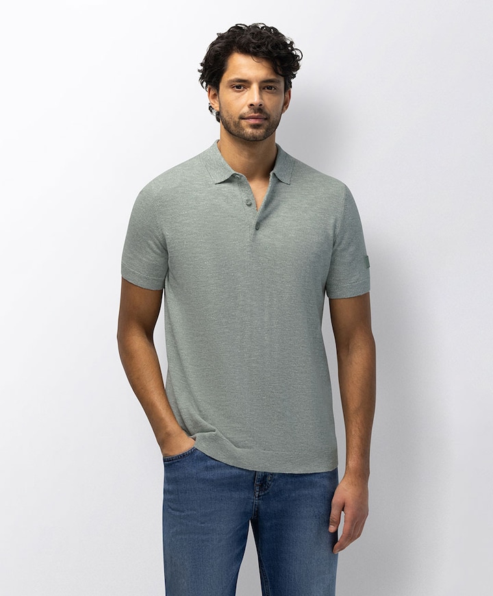 Heren polo groen