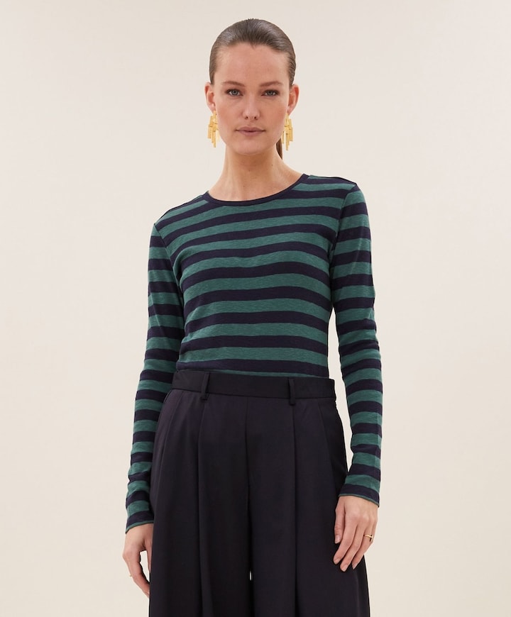 Dames longsleeve groen