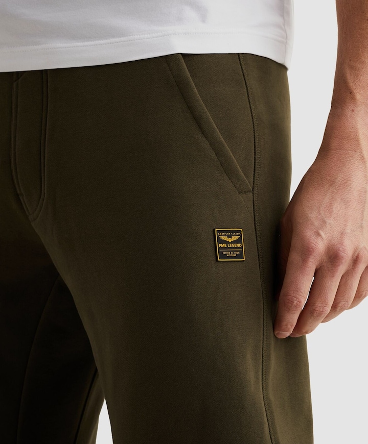 SWEAT PANTS PEACHED FLEECE LIGHT heren broek groen