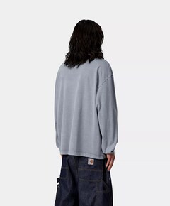 Heren longsleeve blauw