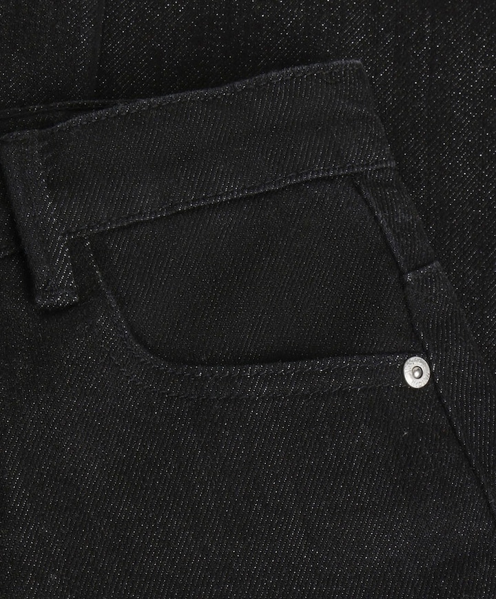 Extra Wide Fit Glitter meisjes jeans zwart