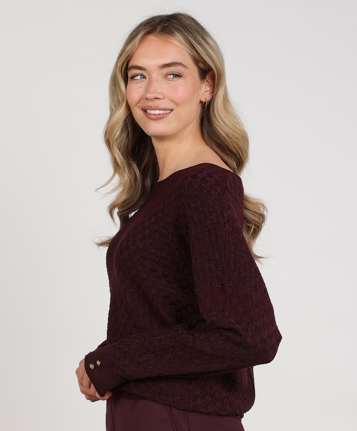 Dames trui bordeaux