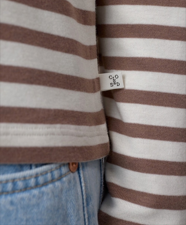 Dames longsleeve beige