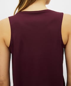 Dames singlet bordeaux