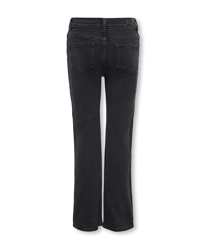 KOGJUICY HW RHINESTONE WIDE LEG DNM meisjes jeans zwart