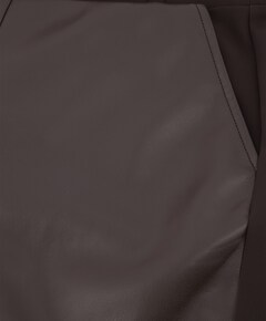 Anne faux leather broek bruin