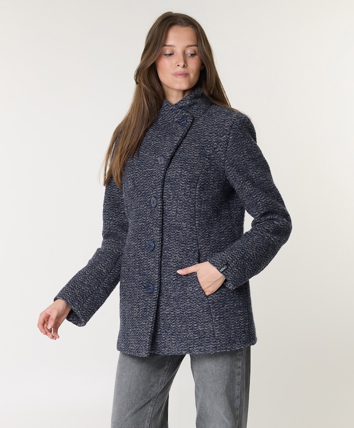 Dames jas blauw