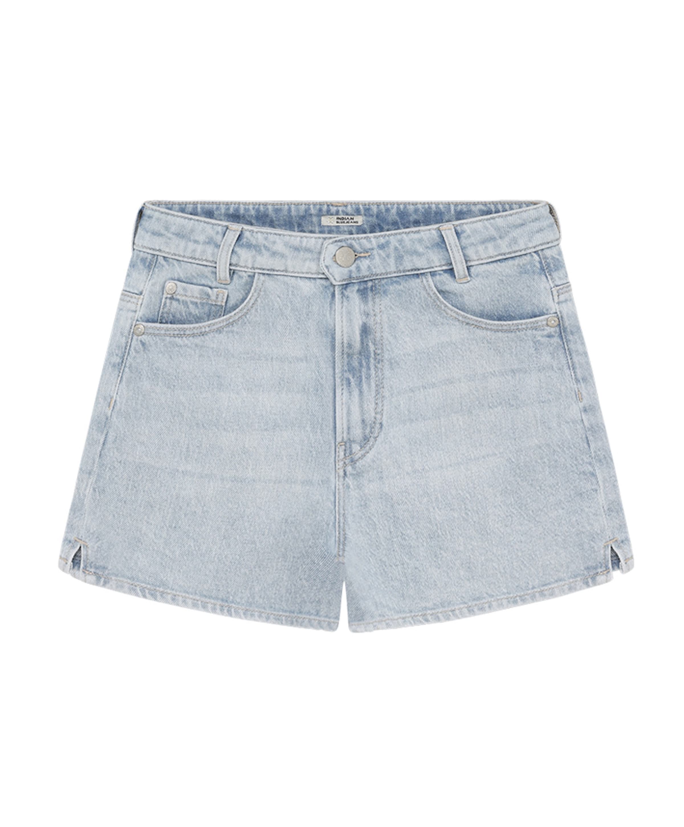 Wide Denim Light meisjes korte broek blauw