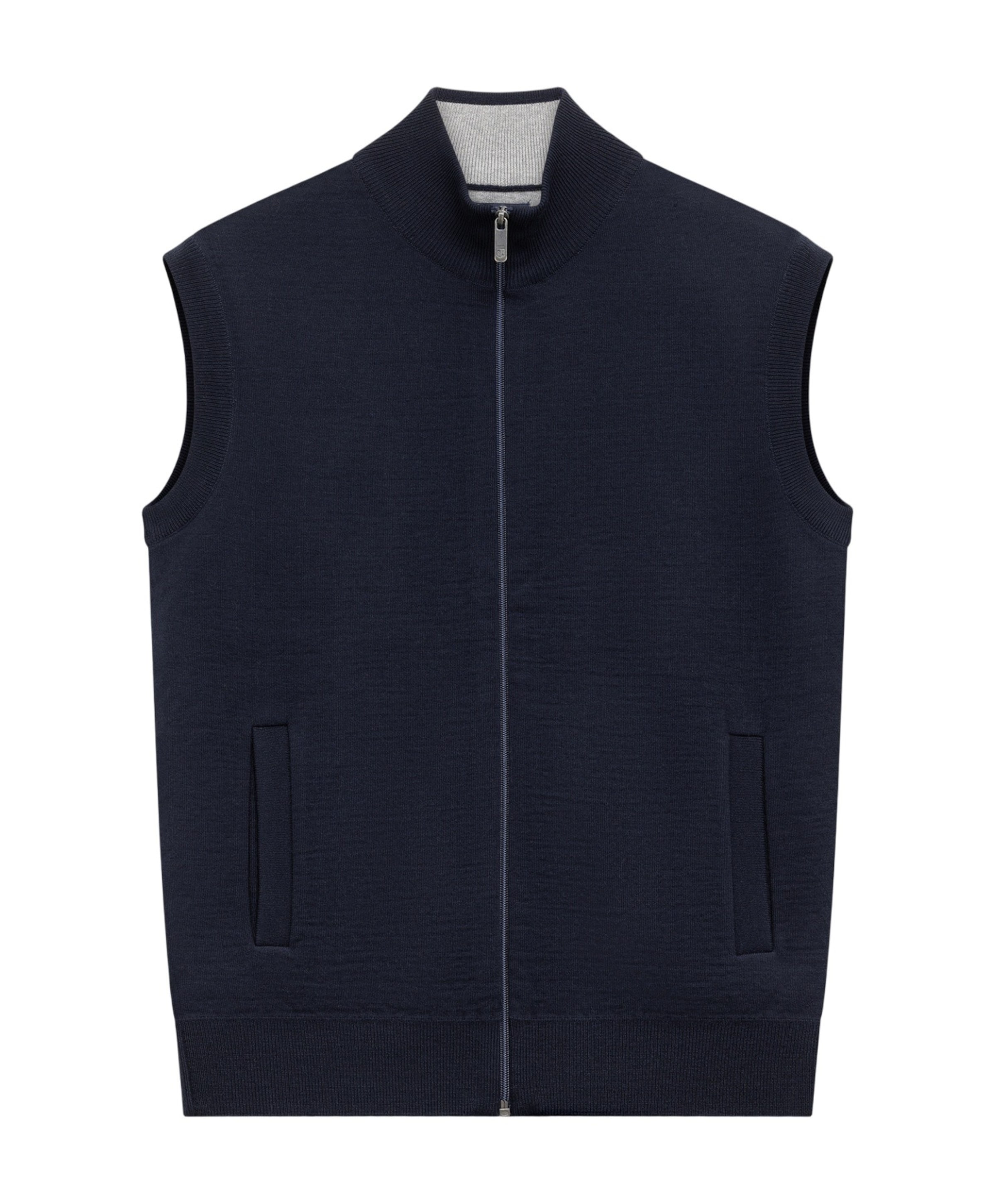 Heren vest blauw