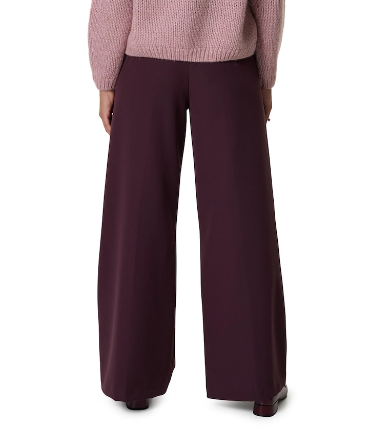 LIVA CHIC BELT pantalon bordeaux
