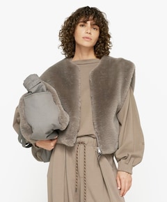 Dames gilet grijs