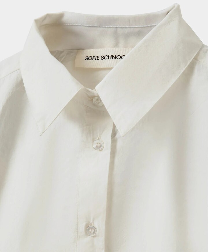 Meisjes blouse lange mouw ecru