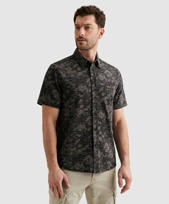 Heren polo korte mouw blauw