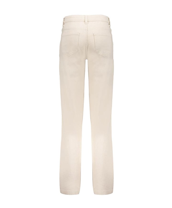 Jeans wide linen mix meisjes jeans ecru