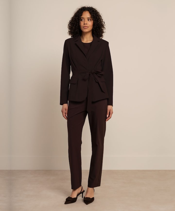 Dames blazer bruin