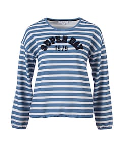 Dames longsleeve blauw