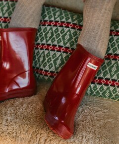 FIRST GLOSS BOOT regenlaarzen rood