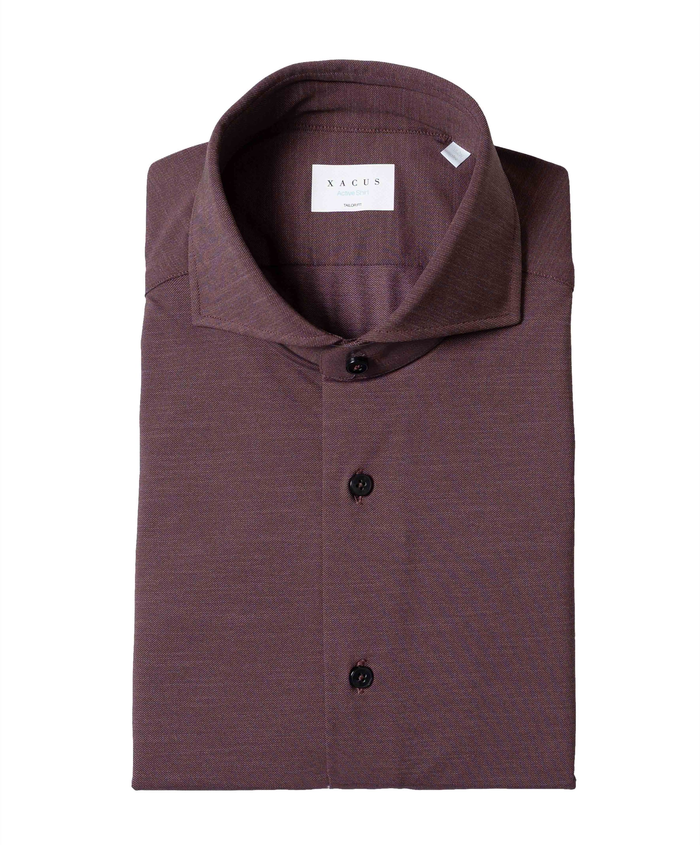 Overhemd lange mouw bordeaux