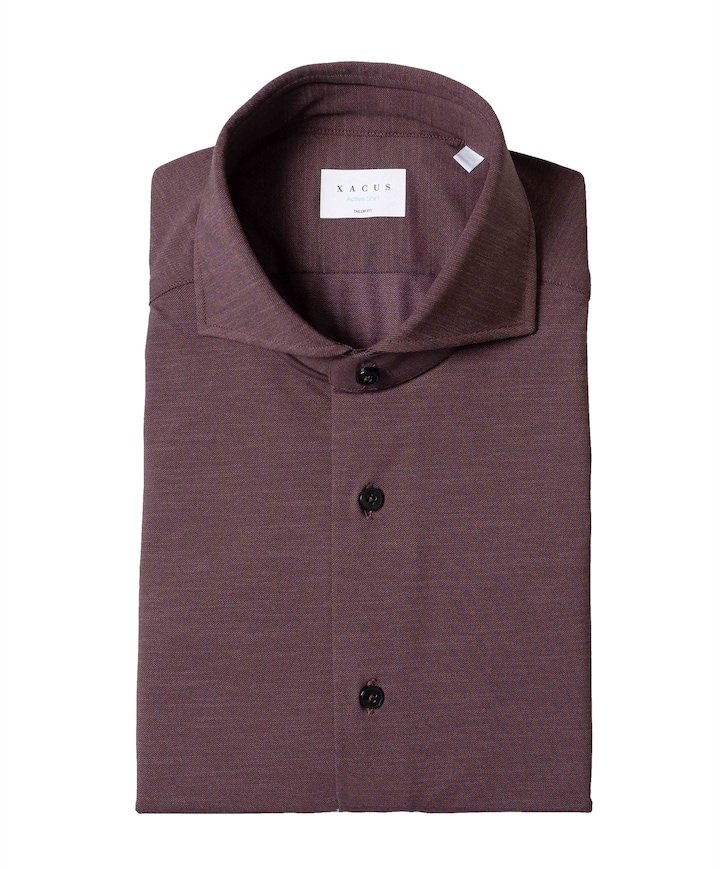 Overhemd lange mouw bordeaux