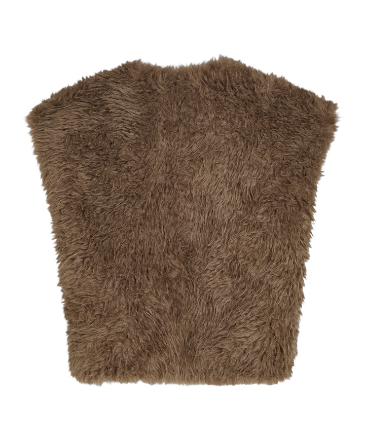 Dames gilet bruin