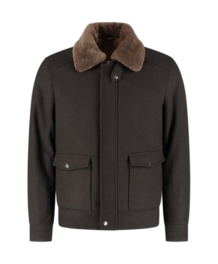 Heren jas bruin