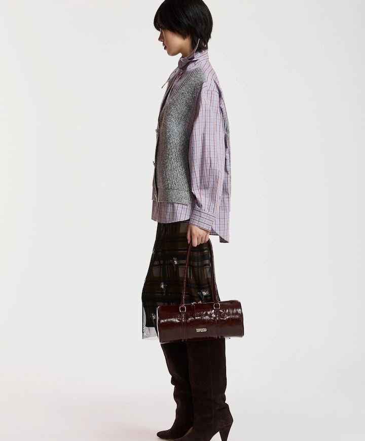 Dames blouse grijs