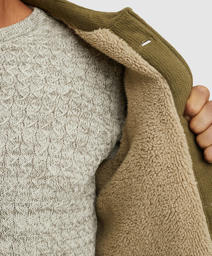 Heren overshirt groen