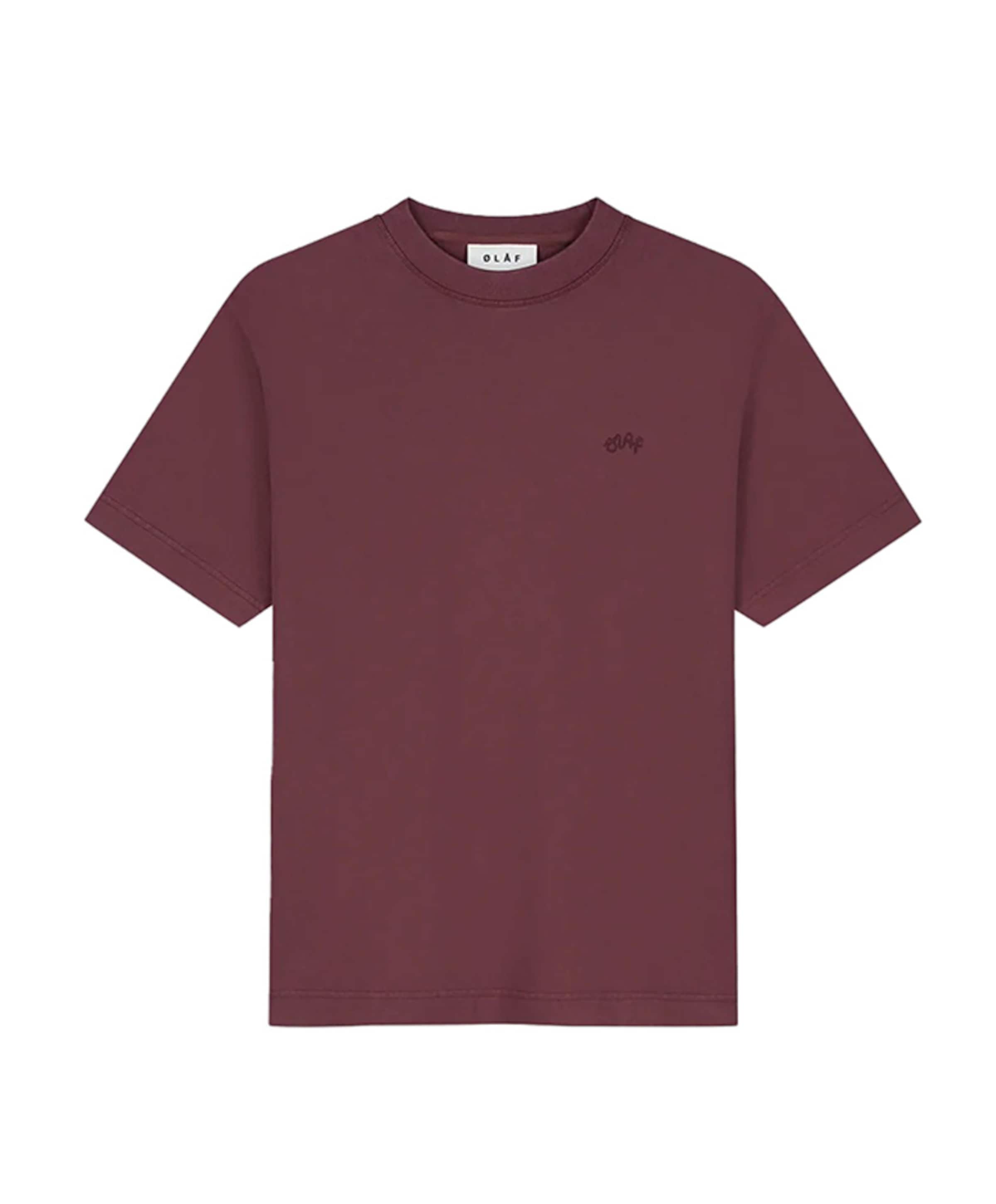 Heren t-shirt bordeaux