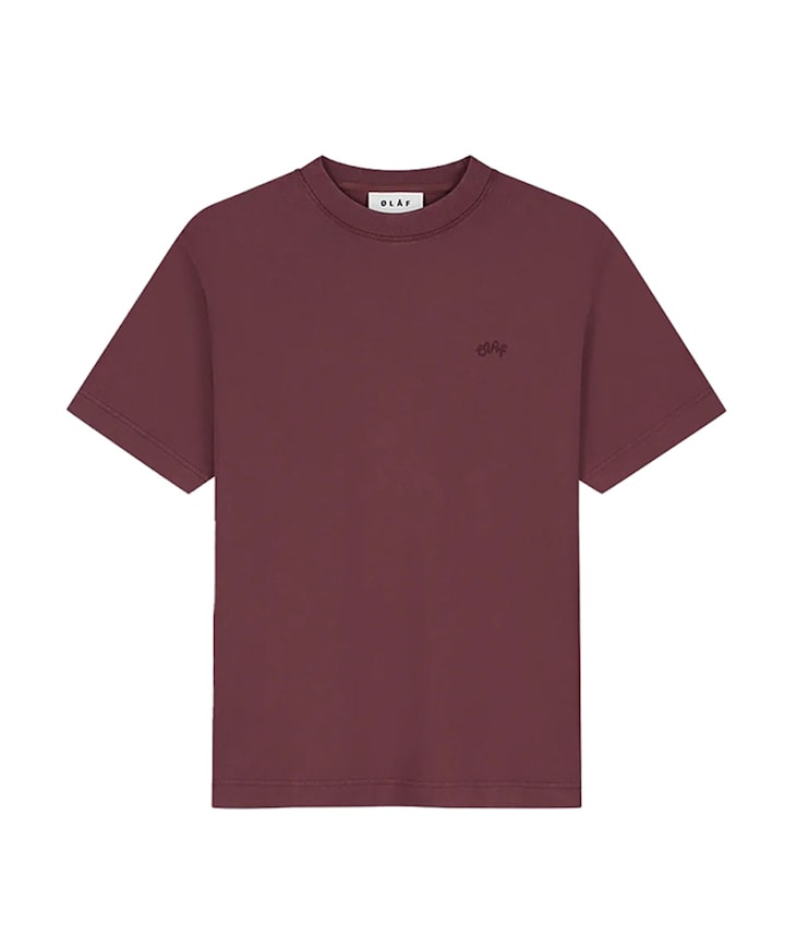 Heren t-shirt bordeaux