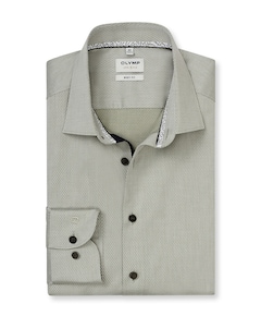 Heren overhemd lange mouw groen