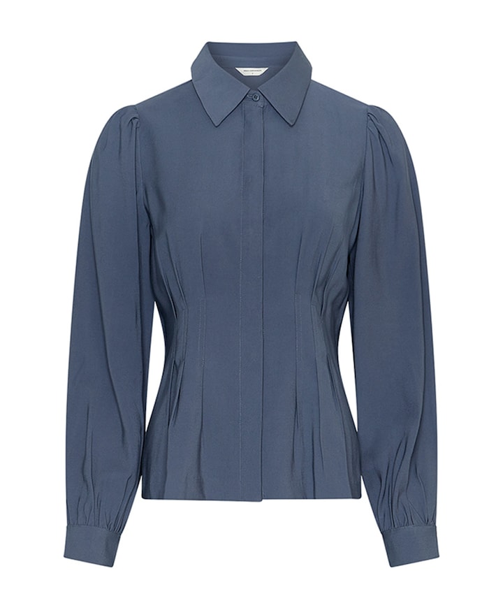 Dames blouse blauw