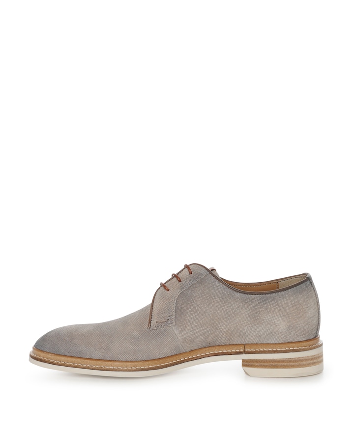 heren veterschoenen beige