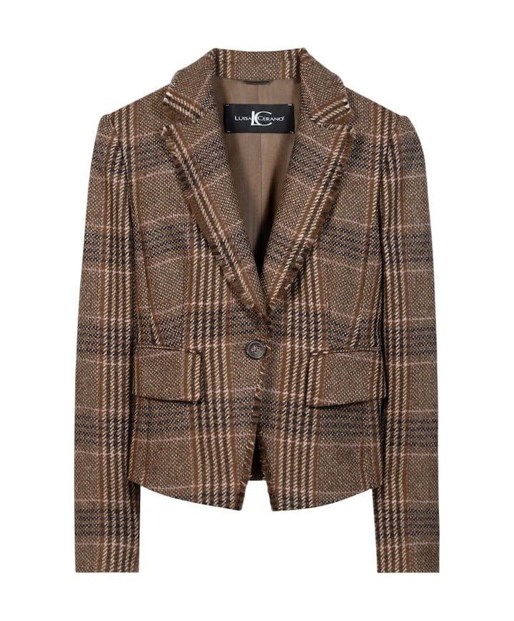 Dames blazer bruin
