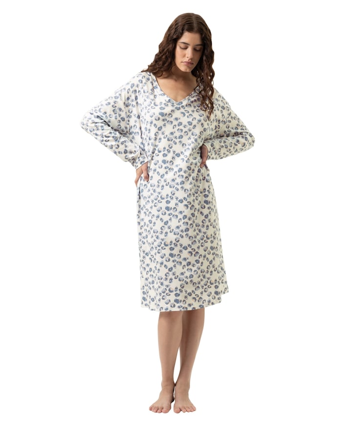 Dames nachthemd blauw