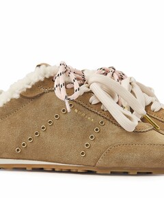 Billy Lou Fur dames sneakers beige