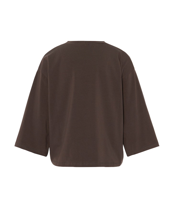 Dames longsleeve bruin