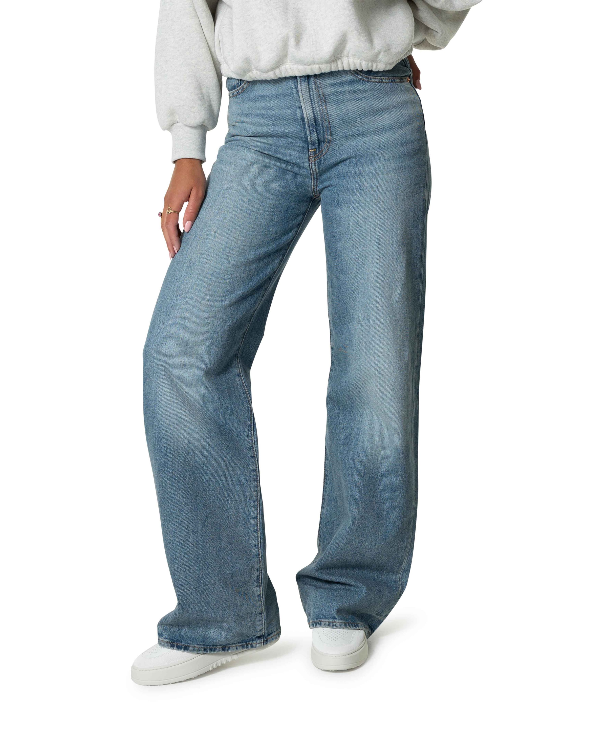 Ribcage wide leg H223 dames jeans blauw